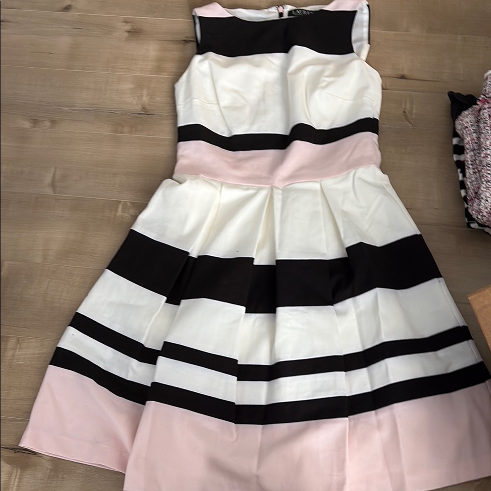 Ralph Lauren Elegant Black and White Dress